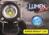 3 Faros LED Cuadrados para Jeep RZR Todoterreno Lumen ATV-5013 2 Flood + 1 Spot 10 Watts 6000k - Audioshop México lo mejor en Car Audio en México -  Lumen
