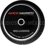 Subwoofer Profesional SPL Open Show Rock Series RKS-UL6504OS 900 Watts 6.5 Pulgadas 4 Ohms Doble Bob - Audioshop México lo mejor en Car Audio en México -  Rock Series