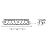 Barra LED Rigid Industries 441613 Revolve 40 PLG Ámbar 169W
