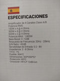 Amplificador Full Range 4 Canales Treo DYNAMIC 4 1800 Watts Clase A/B 2 Ohms - Audioshop México lo mejor en Car Audio en México -  Treo