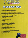 Pantalla Táctil 2 DIN Coustic CO-MOV57 Bluetooth USB AUX Mirror Link + Cámara de Reversa
