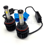 Kit Led Carbon 55 Watts CARLED H4 9007 H13 H/L Alta/baja H1 H3 9005 9006 H7 H11 4 Caras 6000K Blanco - Audioshop México lo mejor en Car Audio en México -  Carbon LED