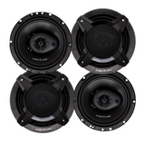 Paquete 4 Bocinas 6.5 Pulgadas 800w Max Atomic Audio Iron65
