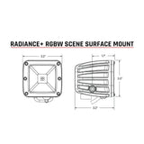 Faros LED RIGID Industries 682053 Radiance+ RGBW UTV RZR