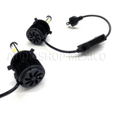 Kit Led Carbon 55 Watts CARLED H4 9007 H13 H/L Alta/baja H1 H3 9005 9006 H7 H11 4 Caras 6000K Blanco - Audioshop México lo mejor en Car Audio en México -  Carbon LED