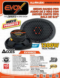 Medio Rango + Driver de Bala Open Show Evox EVX69CX 1200 Watts 6x9" 8 Ohms - Audioshop México lo mejor en Car Audio en México -  Evox