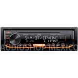 Autoestéreo JVC KD-X360BTS Receptor 1 DIN Medios Digitales USB Bluetooth iPhone - Audioshop México lo mejor en Car Audio en México -  JVC
