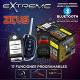 Alarma 1 Vía Extreme ZEUS 3 Canales Control Remoto Bluetooth 17 Funciones - Audioshop México lo mejor en Car Audio en México -  Extreme