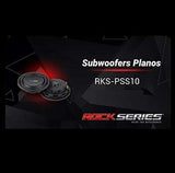 Subwoofer Plano Rock Series RKS-PSS10 1200W 10 Pulgadas 4 + 4 Ohms 300W RMS - Audioshop México lo mejor en Car Audio en México -  Rock Series