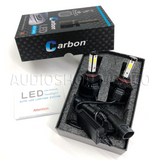 Kit Led Carbon 55 Watts CARLED H4 9007 H13 H/L Alta/baja H1 H3 9005 9006 H7 H11 4 Caras 6000K Blanco - Audioshop México lo mejor en Car Audio en México -  Carbon LED