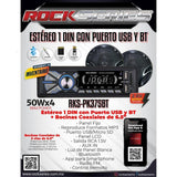 Estéreo 1 DIN + 2 Bocinas 6.5" Rock Series RKS-PK375BT USB BT AUX - Audioshop México lo mejor en Car Audio en México -  Rock Series