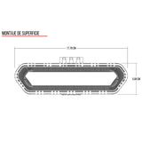 Luz De Precaución LED Chase RIGID 90122 Trasera Can Am