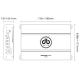 Amplificador Monoblock DB Drive SPA6.1M 600 Watts Clase AB 2 Ohms - Audioshop México lo mejor en Car Audio en México -  DB Drive