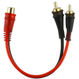 Cables RCA Howler Y Audiopipe AMF-YF-2M 1 Hembra A 2 Macho