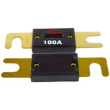 Fusibles Audiopipe ANL-100A 100A Chapado Oro 24K - Audioshop México lo mejor en Car Audio en México -  Audiopipe