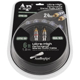 Cable RCA Audiopipe APPRO-6M 2 Macho a 2 Macho 1.8M
