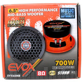 Medio Rango Evox EVX65MB 6.5 PLG 350W - Audioshop México lo mejor en Car Audio en México -  Evox