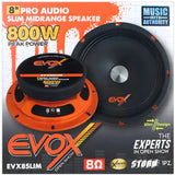 Medio Rango Delgado Evox EVX8SLIM 8 PLG 800W - Audioshop México lo mejor en Car Audio en México -  Evox