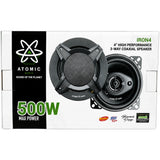 Bocinas Coaxiales Atomic Audio IRON4 4 PLG 3 Vías 500W