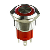 Interruptor Marino Push Pipeman's IS-EP-WS1220RED Indicador Rojo
