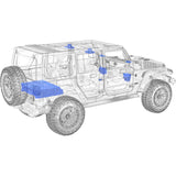 Kit de Audio Wet Sounds JEEP-JL-LVL1-C Jeep Wrangler 2018 a 2023 - Audioshop México lo mejor en Car Audio en México -  Wet Sounds