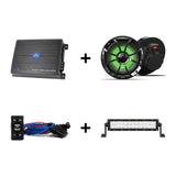 Amplificador NEO4V2 + Bocinas RECON6BGRGB + Interruptor WWBTRSAmplificador NEO4V2 + Bocinas RECON6BGRGB + Interruptor WWBTRS + Barra DBLB14C