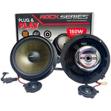 Set de Medios Rock Series RKS-VW165.2 6.5 PLG Plug & Play Vw