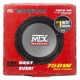 Subwoofer MTX Audio TNL8-44 8 PLG 800W 4 Ohms - Audioshop México lo mejor en Car Audio en México -  MTX Audio