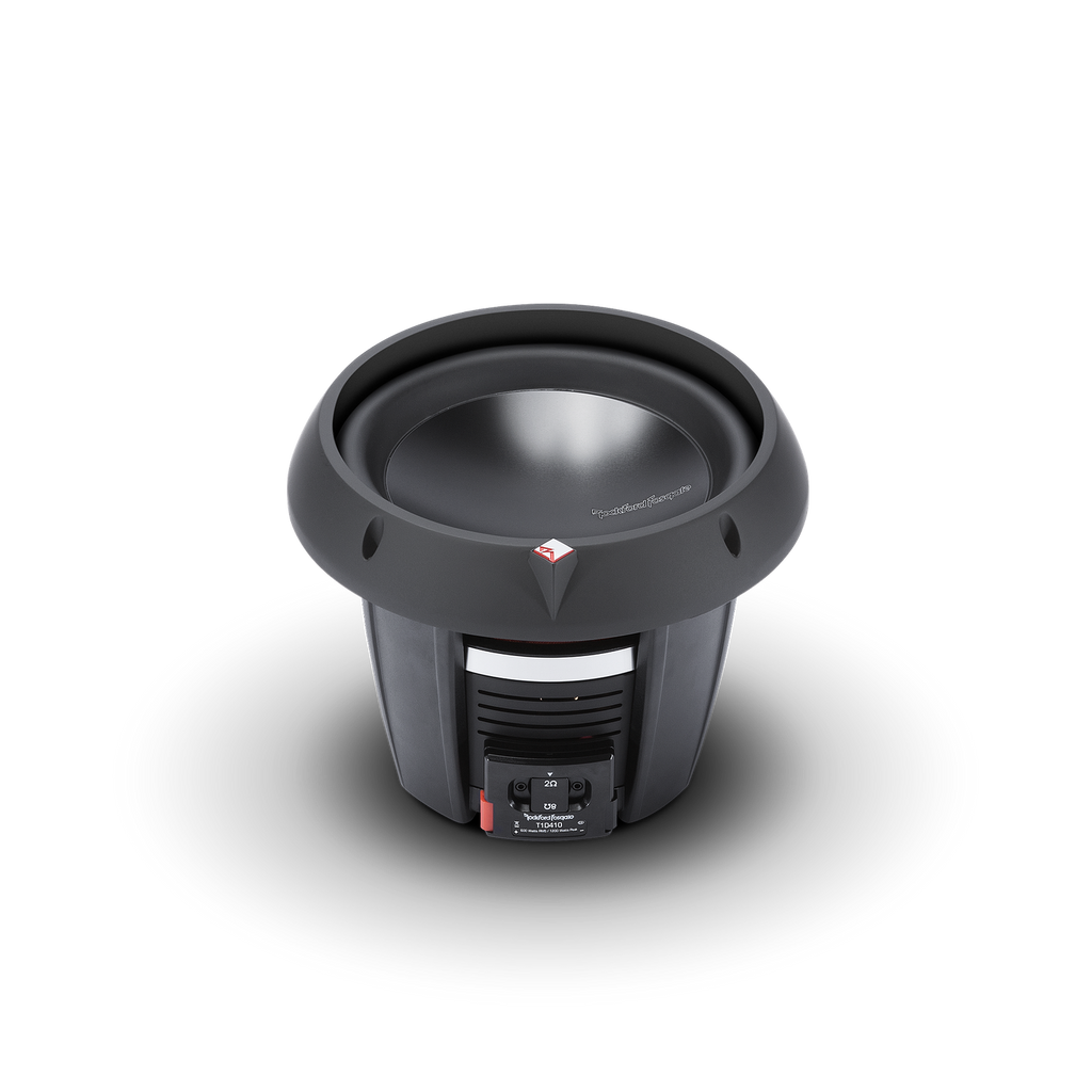 Rockford Fosgate T1D410 10" Power Series Subwoofer – 1200W Max, 600W RMS, Dual 4-Ohm DVC – NEW