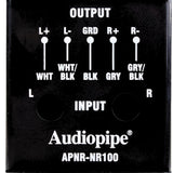 Adaptador De Línea Hi Low Audiopipe APNR-NR100 - Audioshop México lo mejor en Car Audio en México -  Audiopipe
