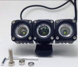 3 Faros LED Cuadrados para Jeep RZR Todoterreno Lumen ATV-5013 2 Flood + 1 Spot 10 Watts 6000k - Audioshop México lo mejor en Car Audio en México -  Lumen