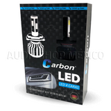 Kit Led Carbon 55 Watts CARLED H4 9007 H13 H/L Alta/baja H1 H3 9005 9006 H7 H11 4 Caras 6000K Blanco - Audioshop México lo mejor en Car Audio en México -  Carbon LED