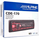 Autoestéreo Receptor 1 DIN Alpine CDE-170 con CD, USB, AUX, MP3 y RCA - Audioshop México lo mejor en Car Audio en México -  Alpine