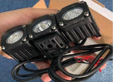 3 Faros LED Cuadrados para Jeep RZR Todoterreno Lumen ATV-5013 2 Flood + 1 Spot 10 Watts 6000k - Audioshop México lo mejor en Car Audio en México -  Lumen