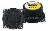 Bocinas Coaxiales Coustic PRO4 420 Watts 4 Pulgadas 4 Ohms 2 Vías