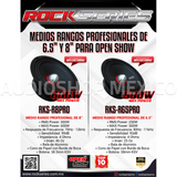 Medio Rango Open Show Rock Series RKS-R65PRO 600 Watts 6.5 Pulgadas 4 Ohms (Venta individual) - Audioshop México lo mejor en Car Audio en México -  Rock Series