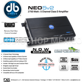 Amplificador Marino Db Drive 5 Canales 2750W Neo5v2 Color Negro - Audioshop México lo mejor en Car Audio en México -  DB Drive