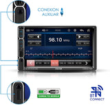 Autoestéreo Pantalla 2 DIN Steelpro CARBON-75MP HD Bluetooth Salida RCA USB 2.0 Control Remoto Cámara de Reversa - Audioshop México lo mejor en Car Audio en México -  Steelpro