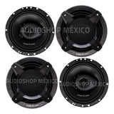 Paquete de 4 Bocinas Atomic Audio IRON65 800 Watts 6.5 Pulgadas 4 Ohms 3 Vías