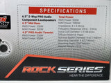 Set de Medios Profesional Rock Series RKS-P65.2PRO 1000 Watts Open Show 2 Vías Performance Series