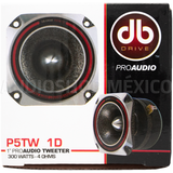 Tweeters Open Show DB Drive P5TW 1D 600 Watts 1 Pulgada 4 Ohms PRO Audio Series (Venta por par) - Audioshop México lo mejor en Car Audio en México -  DB Drive