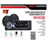 Estéreo 1 DIN + 2 Bocinas 6.5″ Rock Series RKS-PK375BT USB BT AUX - Audioshop México lo mejor en Car Audio en México -  Rock Series