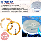 Productos Anillos LED marinos para bocinas coaxiales Audiopipe NL-RI8850 WH 8.8 Pulgadas - Audioshop México lo mejor en Car Audio en México -  Audiopipe