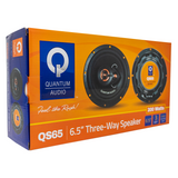 Paquete de 4 Bocinas Coaxiales Quantum QS65 200 Watts 6.5 Pulgadas 4 Ohms - Audioshop México lo mejor en Car Audio en México -  Quantum