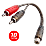 Cable RCA Rock Series RKS-YMX10 1 Hembra 2 Macho (Bolsa con 10 piezas) - Audioshop México lo mejor en Car Audio en México -  Rock Series