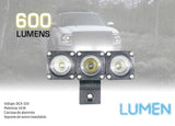 3 Faros LED Cuadrados para Jeep RZR Lumen ATV-5013