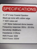 Bocinas Coaxiales Rock Series RKS-N462 120 Watts 4x6 Pulgadas 2 Vías para Spark, Chevrolet Cheyenne, - Audioshop México lo mejor en Car Audio en México -  Rock Series