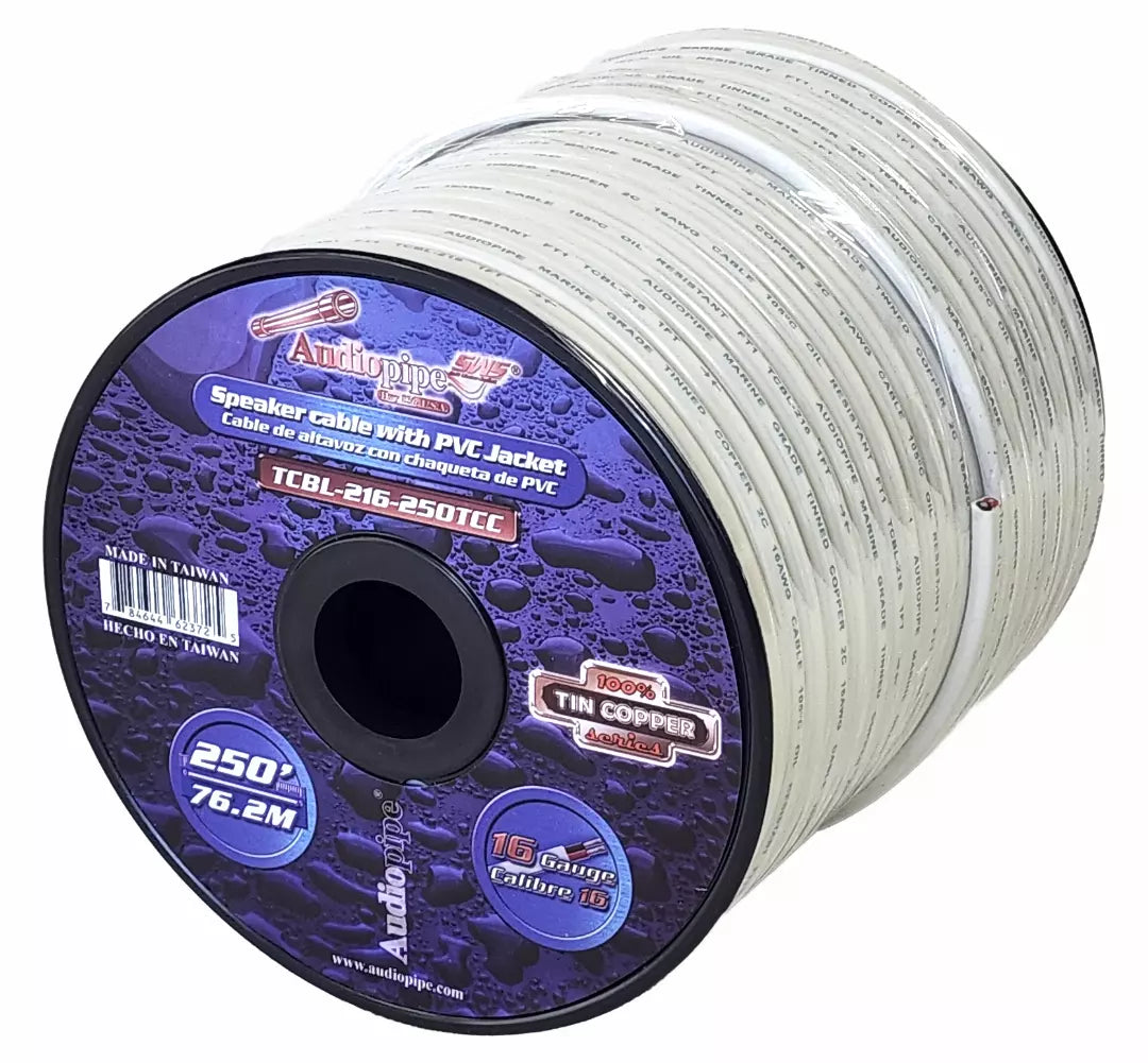 Cable Para Bocinas Grado Marino de Cobre Audiopipe Calibre 16 TCBL-216-250TCC - Audioshop México lo mejor en Car Audio en México -  Audiopipe
