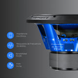 Subwoofer Audiopipe TXX-APD-12BL 12 PLG 1600W Eye Candy Azul - Audioshop México lo mejor en Car Audio en México -  Audiopipe