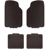 Tapetes Universal Lavable Y Antiderrapante 4 Pz Rock Series RKS-XT2008A PVC Diseño Ergonómico Sin Olor